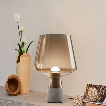 Aarhus Bordlampe — Skandinavisk Sten & Glas Belysning