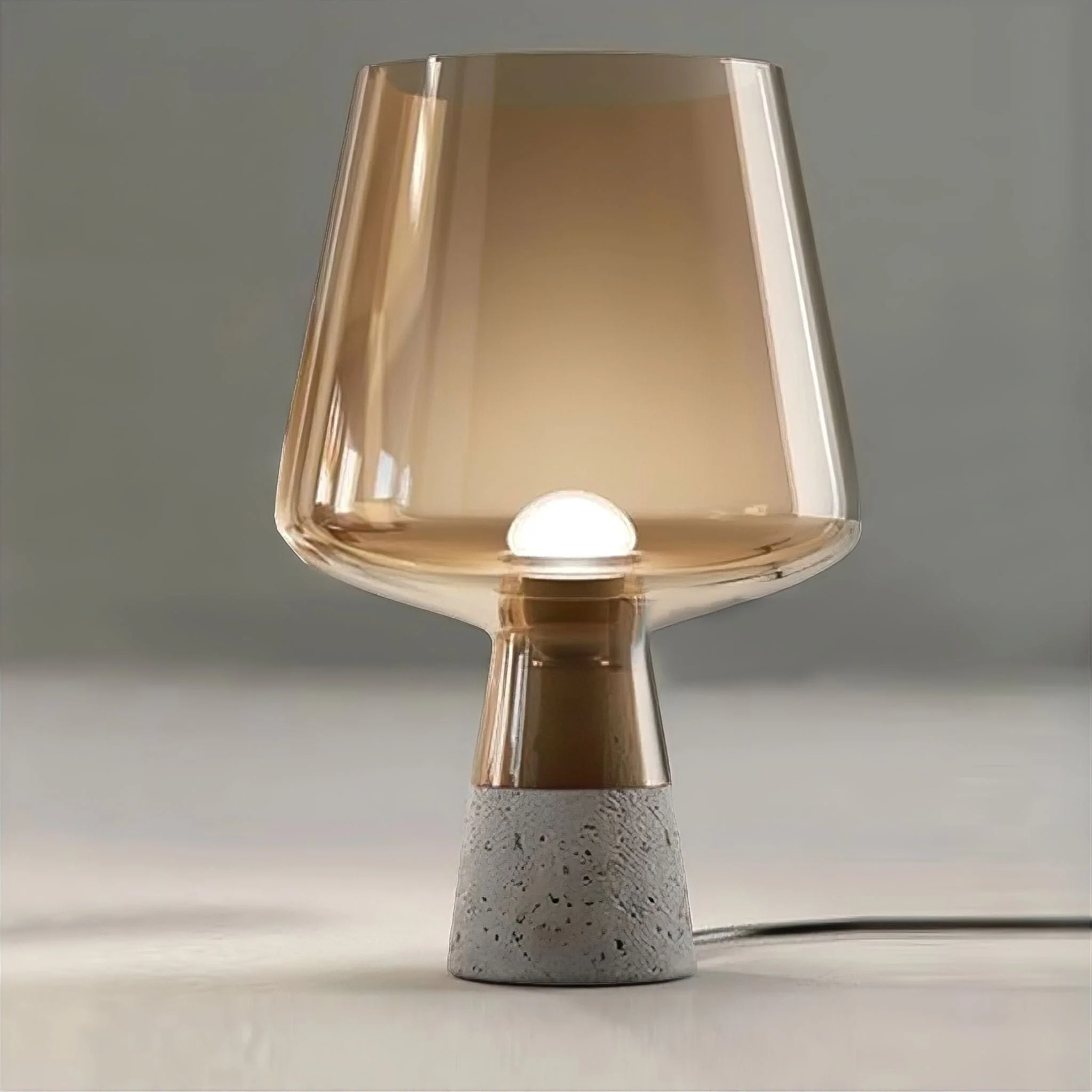 Aarhus Bordlampe — Skandinavisk Sten & Glas Belysning - Billede 6
