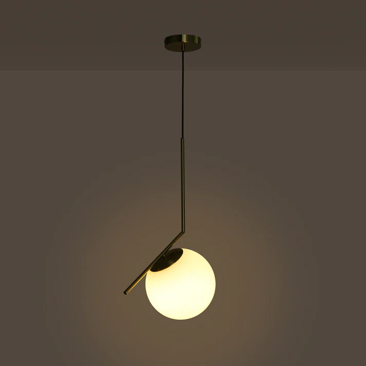 Visby Glas Kugle Pendellampe Ø22 cm