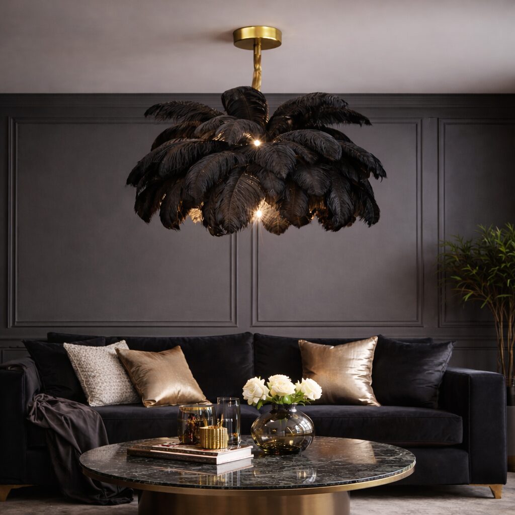Uppsala Loftlampe – Fjerpendel - Billede 5