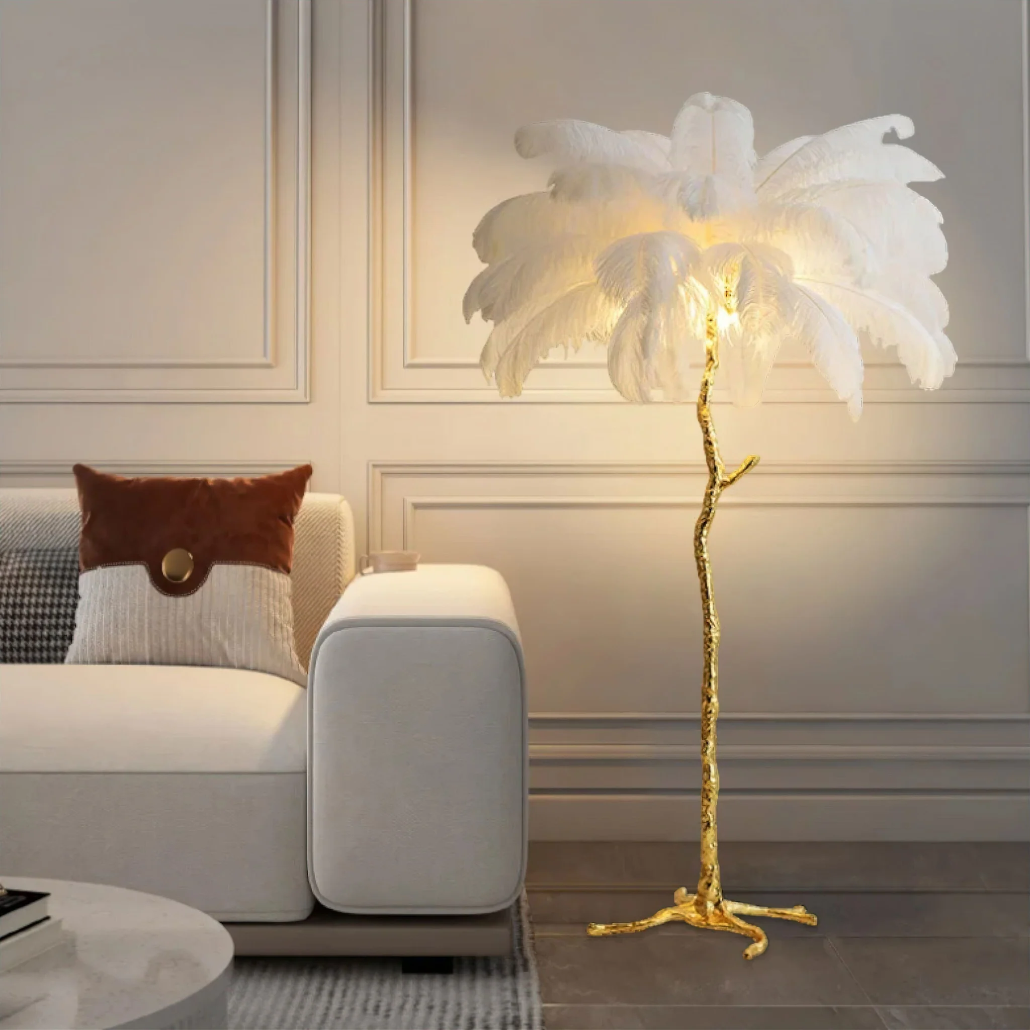 Amélie Gulvlampe 120 cm – Moderne Skandinavisk Design
