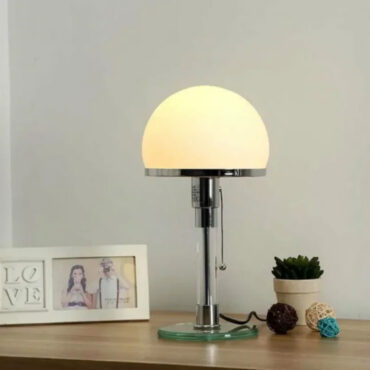 Borgå Bordlampe – Glas & Metal, Skandinavisk Design