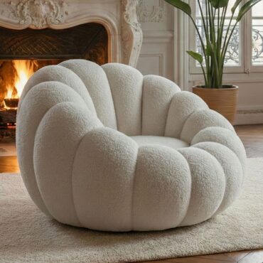 Horsens – Shell Design, Creme Bouclé Stof