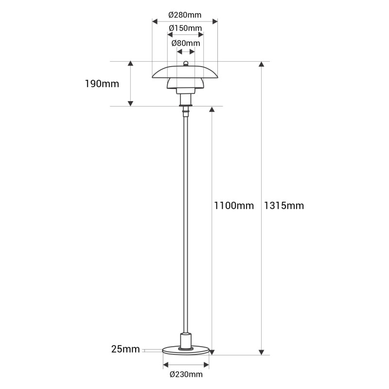 Frogner Gulvlampe – Skandinavisk Modern Design - Billede 4