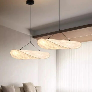 Oslo Loftlampe – Silkependel med Fjernbetjening