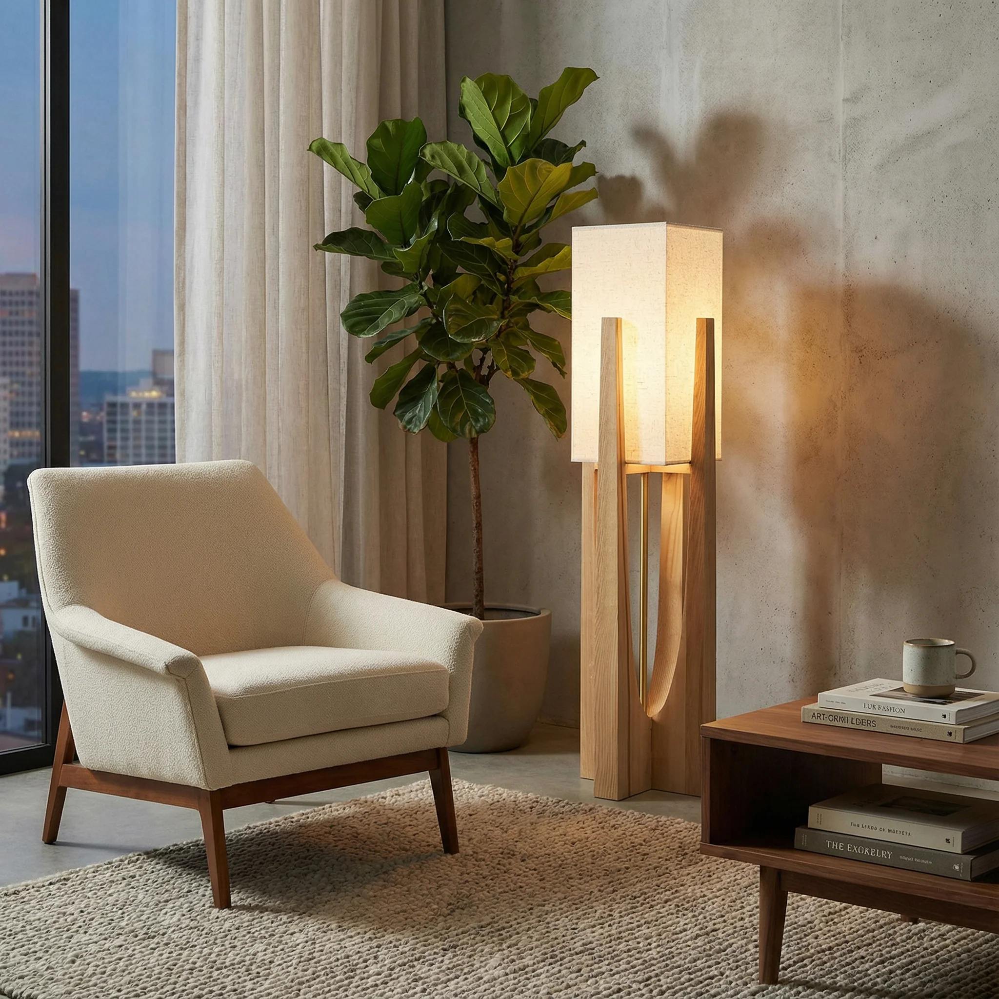 Ribe Gulvlampe – Skandinavisk Minimalistisk Design - Billede 2