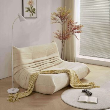 Stavanger 2-personers Sofa – Beige Bouclé, Skandinavisk Komfort