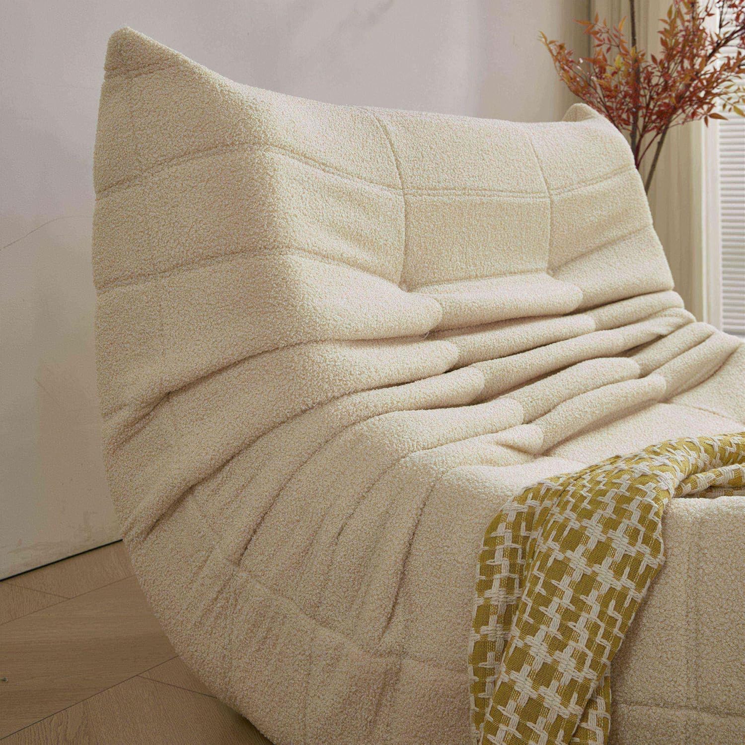 Stavanger 2-personers Sofa – Beige Bouclé, Skandinavisk Komfort - Billede 2