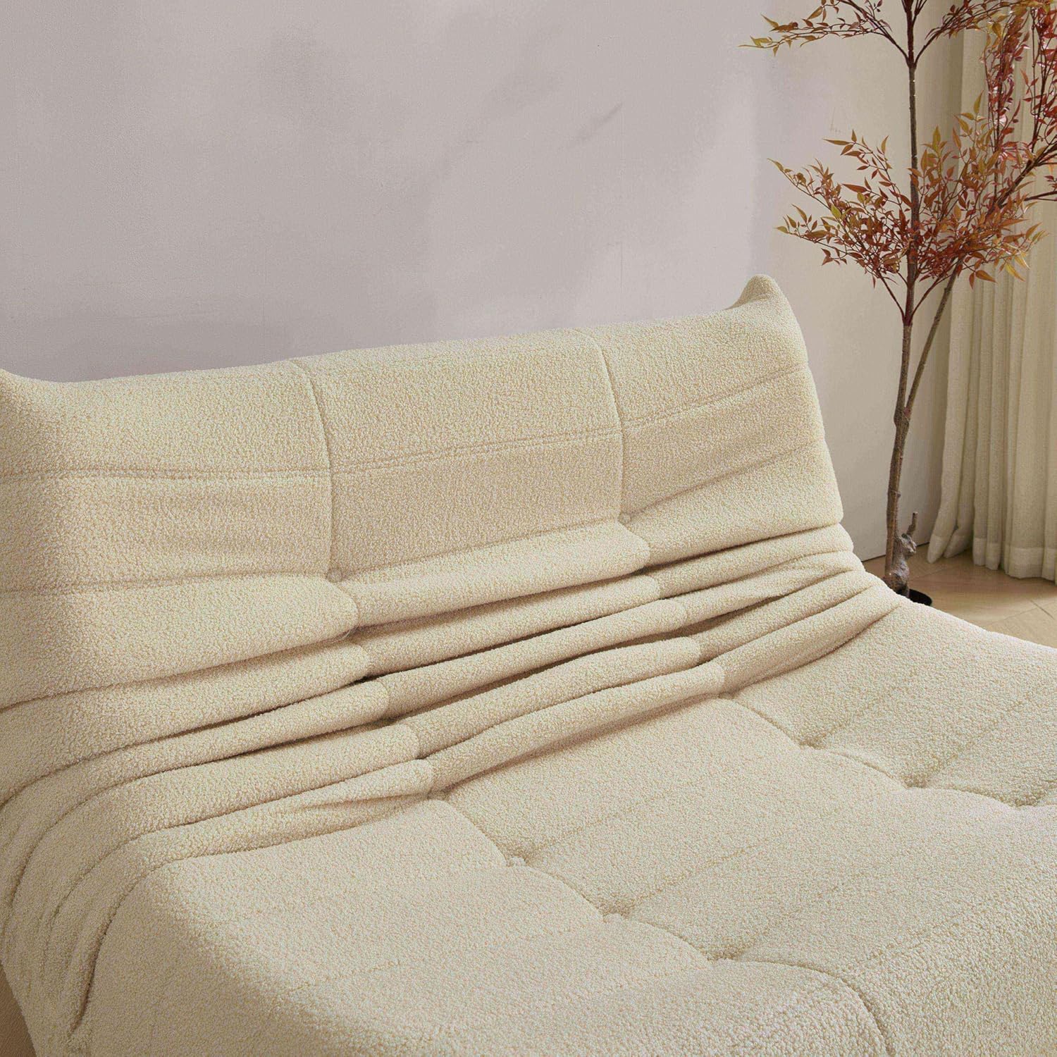Stavanger 2-personers Sofa – Beige Bouclé, Skandinavisk Komfort - Billede 3
