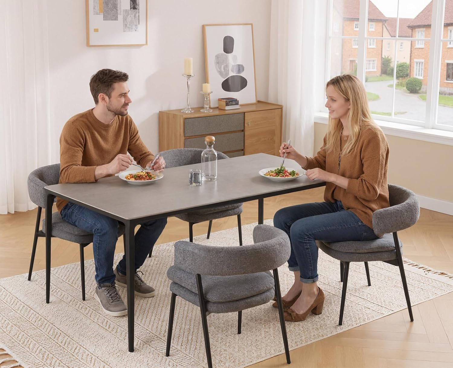 Djursholm Grå Spisebordsstol – 2 Pak - Billede 3