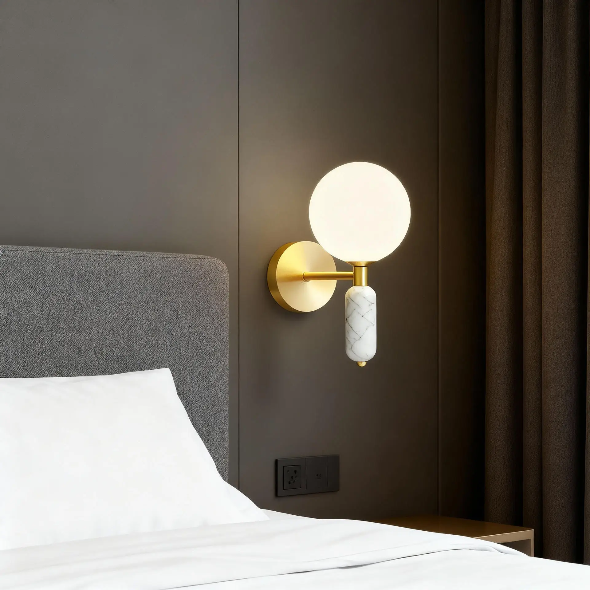Haugesund – Marmor Sengebordslampe - Billede 5