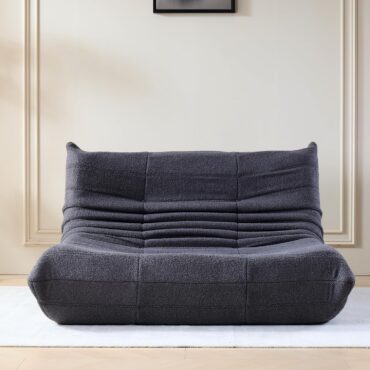 Stavanger 2-personers Sofa – Grå Bouclé, Skandinavisk Komfort