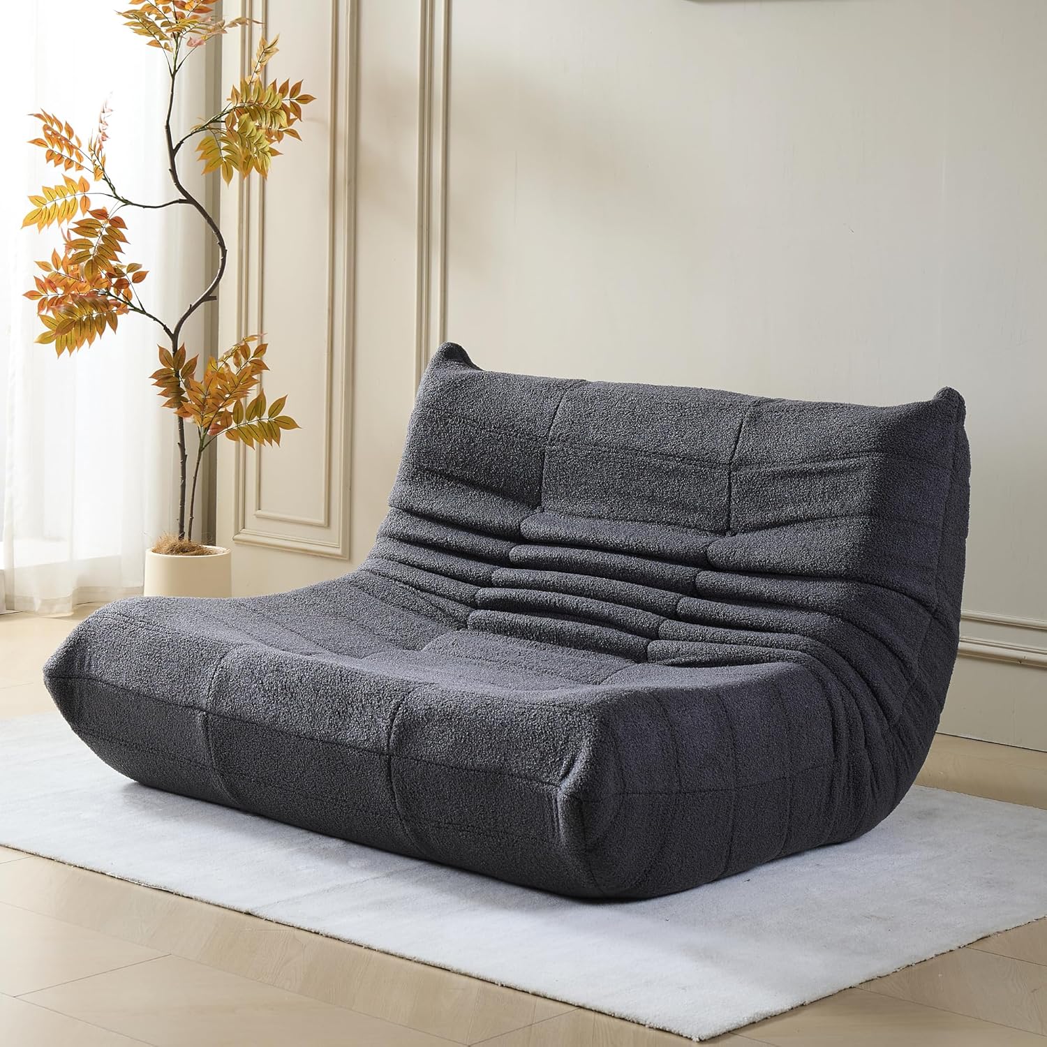 Stavanger 2-personers Sofa – Grå Bouclé, Skandinavisk Komfort - Billede 2