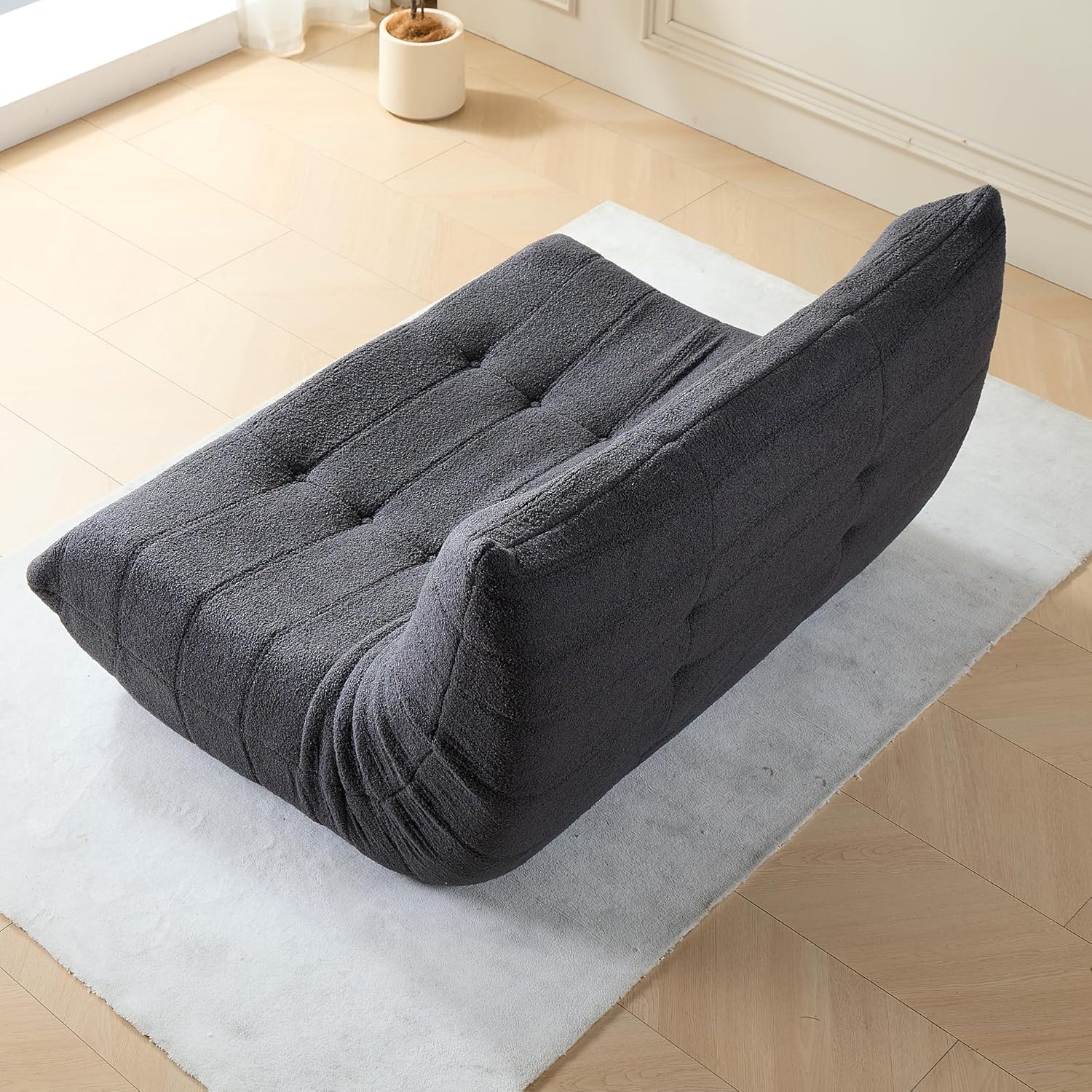 Stavanger 2-personers Sofa – Grå Bouclé, Skandinavisk Komfort - Billede 3