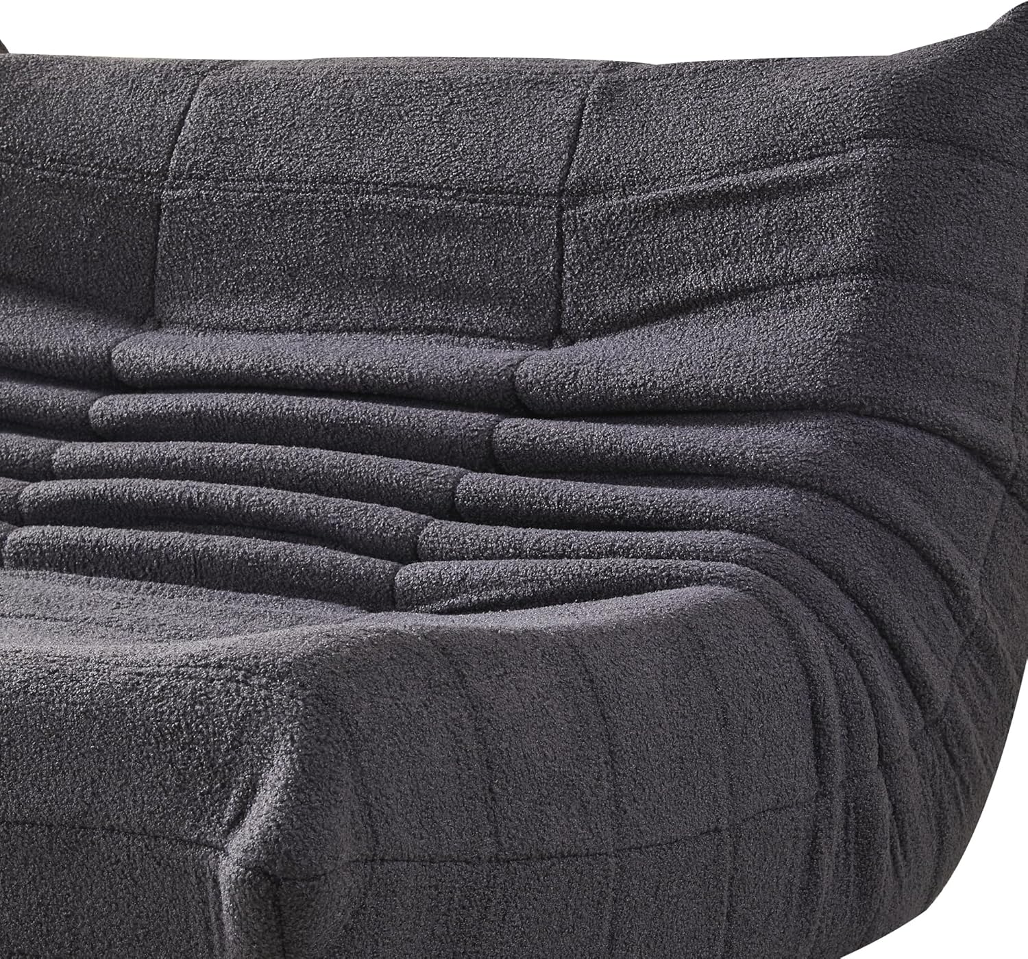 Stavanger 2-personers Sofa – Grå Bouclé, Skandinavisk Komfort - Billede 4